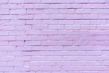 Colorful Purple Painted Brick Wall Background