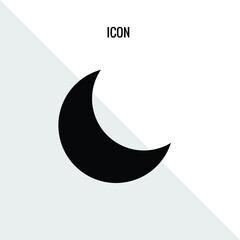 Moon vector icon illustration sign