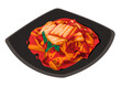 Kimchi korean food drawing illustration of traditional cuisine spicy pickle savory cabbage