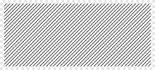 Classic Black Diagonal Line Pattern On Transparent Background Vector.