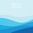 © Achmad99 - Blue wave vector abstract background flat design stock illustration