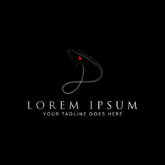 Poster - Letter JD or DJ latin font in line art image graphic icon logo design abstract concept vector stock. Can be used as a symbol related to initial