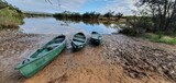 Fototapeta  - canoe on lake