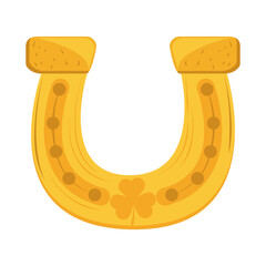 Sticker - gold horseshoe icon