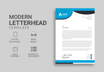 Wall Mural - creative letterhead,modern letterhead,letterhead,letterhead word