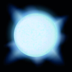 Wall Mural - giant star, vector illustration of space