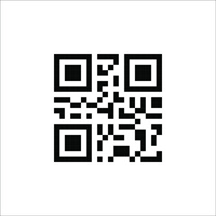 label with a qr code. sticker with barcode and qr code for marking brands. commercial, industrial co
