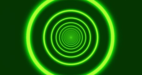 Aufkleber - green light tunnel looping animation background vj loop