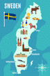 Sweden Touristic Map
