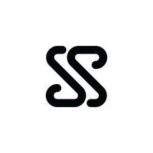 SS Or S Initial Letter Logo Design Vector
