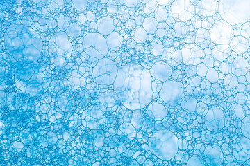 Wall Mural - Macro bubble,Macro close up of soap bubbles look like scienctific image of cell and cell membrane 