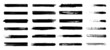 © ZinetroN - Large collection of texture brushes and modern grunge brush lines. High-quality manual tracking. Brush strokes of paint. Set of vector isolated elements.  Rough smears and stains. Vector illustration