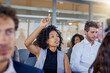 © Arnéll Koegelenberg/peopleimages.com - I have a question before we continue.... Shot of a young businesswoman raising her hand during a presentation in an office.