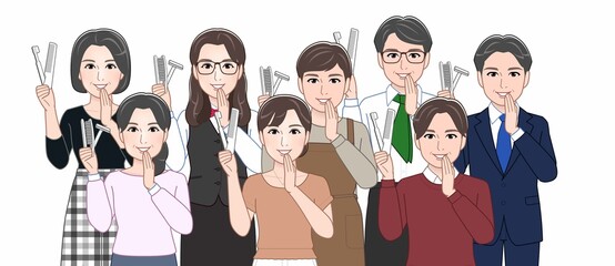 Sticker - お酒を持っている人々