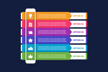 Colorful Business List Infographic