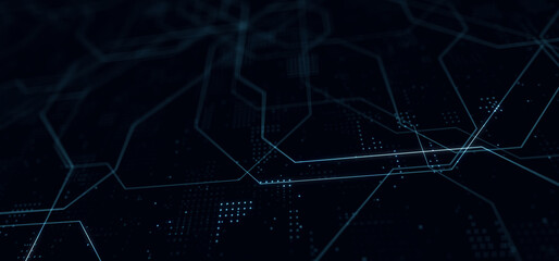 Poster - Abstract technology circuit board. Abstract digital background with technology circuit board texture. Electronic motherboard illustration.	