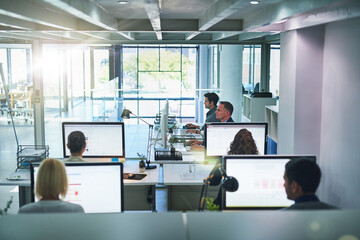 Aufkleber - success is the product of teamwork. shot of corporate colleagues working together in their office.