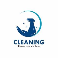 Cleaning design logo template illustration