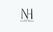 NH HN N H abstract vector logo monogram template