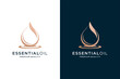 Botanical essential oil logo design