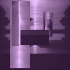 Poster - Digital abstract graphic artwork. Vibrant glitch texture. Artwork with deconstructed shapes and graphics elements. Creative graphic design for poster, brochure, flyer and card.