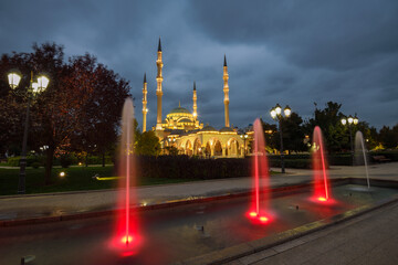 Wall Mural - Cloudy September evening at the 