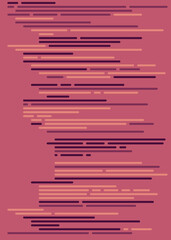 Code on screen vector illustration, flat cartoon coding lines simulation