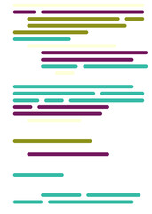 Code on screen vector illustration, flat cartoon coding lines simulation