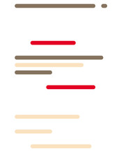Code on screen vector illustration, flat cartoon coding lines simulation