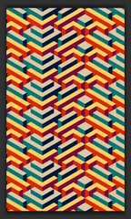 Aufkleber - 3d isometric pattern vector in soft or pastel colors, 3d cubes abstract background