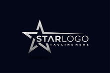 Silver Star Logo, Star Logo Template