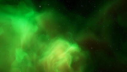 colorful space background with stars, nebula gas cloud in deep outer space, science fiction illustrarion 3d illustration
