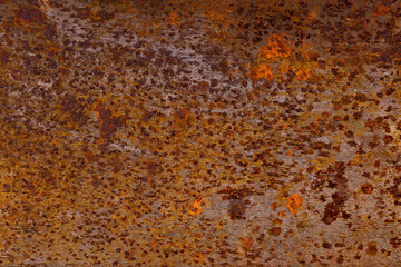 Poster - metal wall with rust. steel surface with corrosion