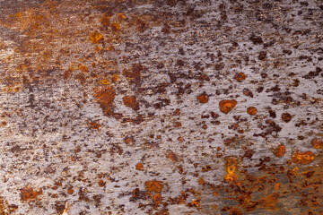 Poster - metal wall with rust. steel surface with corrosion