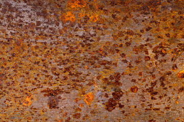 Poster - metal wall with rust. steel surface with corrosion