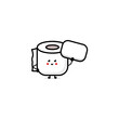 Cute funny happy poop and toilet paper friends. Vector hand drawn cartoon character illustration icon. Funny cartoon poop and toilet mascot character concept