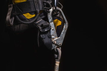 Wall Mural - Carabiner for belay when working at height