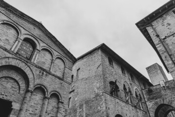 San Gimignano, Tuscany. Glimpses of its beautiful historic center