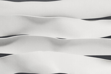 Wall Mural - Wavy white stripes. Abstract background