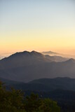 Fototapeta Na ścianę - mountain peak at sunset