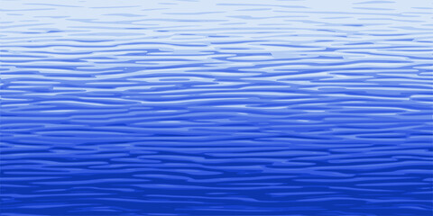 Wall Mural - Ripples and water waves, sea surface. Vector natural background..