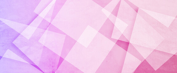 Poster - Abstract blue and pink background with diamond and triangle shapes layered in modern abstract pattern design, blue and grey glossy squares abstract tech banner design. Geometric vector background.
