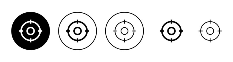 Target icons set. goal icon vector. target marketing sign and symbol