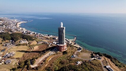 Wall Mural - 2022年1月　淡路島にある解体工事中の世界平和大観音像をドローンで空撮