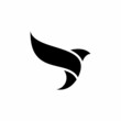 Bird logo design, vector line logotype