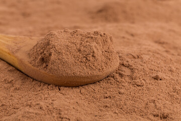 cocoa powder closeup background