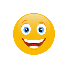 Smile face emoticon icon