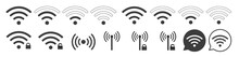 Wifi Icon Signal Wireless Set