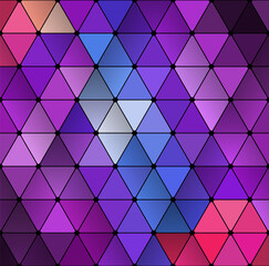 Wall Mural - Abstract, colorful background with triangles and shadows. Vector geometric, fashion wallpaper template. Material design backdrop. Origami style, vector, business cards layout