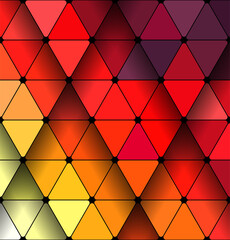 Wall Mural - Abstract, colorful background with triangles and shadows. Vector geometric, fashion wallpaper template. Material design backdrop. Origami style, vector, business cards layout